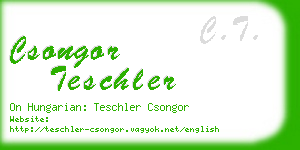 csongor teschler business card
